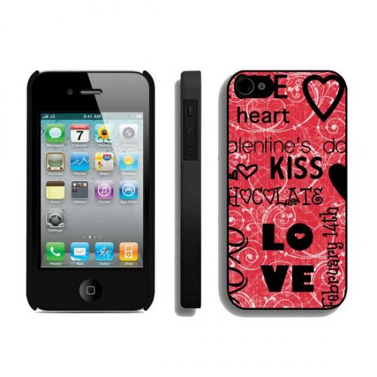 Valentine Kiss Love iPhone 4 4S Cases BTZ - Click Image to Close